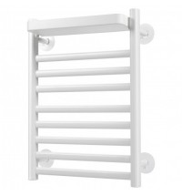 110W Electric Heated Towel Rack with Top Tray for Bathroom and Kitchen