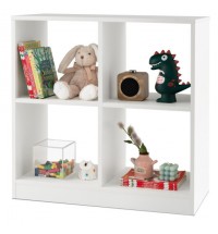 4-Cube Kids Bookcase with Open Shelves