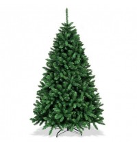 6 Feet Hinged Artificial Christmas Tree with Solid Metal Stand