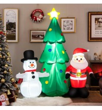 6 Feet Christmas Inflatables Giant Santa Claus Combo Decoration