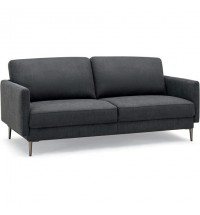 Modern Loveseat with Comfy Backrest Cushions-Gray