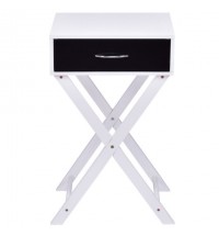 Modern X-Shape Accent Side End Table-Black