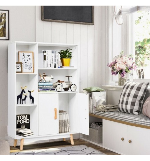 Free Standing Pantry Cabinet with 2 Door Cabinet and 5 Shelves Free Standing Pantry Cabinet with 2 Door Cabinet and 5 Shelves