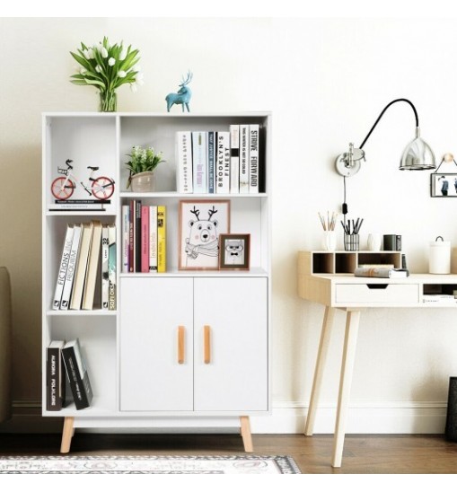 Free Standing Pantry Cabinet with 2 Door Cabinet and 5 Shelves Free Standing Pantry Cabinet with 2 Door Cabinet and 5 Shelves