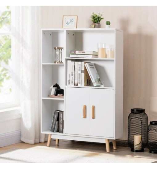 Free Standing Pantry Cabinet with 2 Door Cabinet and 5 Shelves Free Standing Pantry Cabinet with 2 Door Cabinet and 5 Shelves