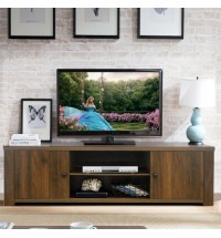 Classic Style TV Console Cabinet for 65-Inch TV with 2 Cable Management Holes