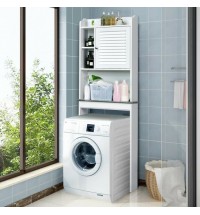 3-Tier Bathroom Over-the-toilet Storage Cabinet with Adjustable Shelves