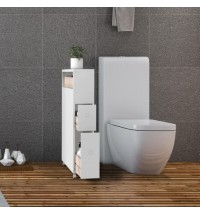 Slim Bathroom Storage Cabinet with 2 Slide Out Drawers