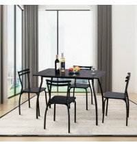 5 Pieces Dining Table Set with 4 Chairs