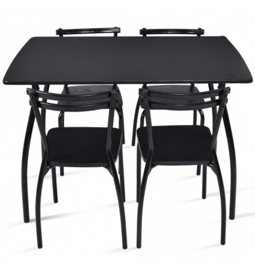 5 Pieces Dining Table Set with 4 Chairs