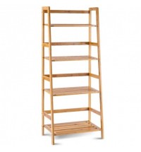 47.5 Inch 4-Tier Multifunctional Bamboo Bookcase Storage Stand Rack