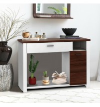 48 Inch Console Table with Drawer and Cabinet