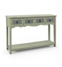 48 Inch Farmhouse Console Table with 2 Drawers and Open Storage Shelf for Hallway