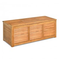 47 Gallon Acacia Wood Storage Bench Box for Patio Garden Deck