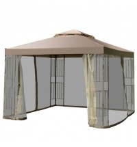 10 Feet x 10 Feet Awning Patio Screw-free Structure Canopy Tent