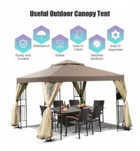 10 Feet x 10 Feet Awning Patio Screw-free Structure Canopy Tent