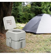 5.3 Gallon Portable Travel Toilet with Piston Pump Flush