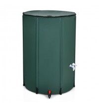 100 Gallon Portable Rain Barrel Water Collector Tank with Spigot Filter