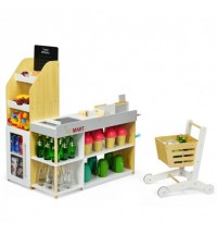 Grocery Store Playset Pretend Play Supermarket Shopping Set