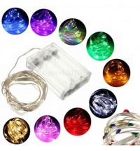 3M 30 LED Battery Operated Silver Wire Multi-Color String Fairy Light Wedding Xmas Tree Decor 4.5V