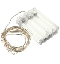 3M 30 LED Battery Operated Silver Wire Multi-Color String Fairy Light Wedding Xmas Tree Decor 4.5V