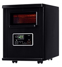 1500 W Electric Portable Remote Infrared Heater - Color: Black