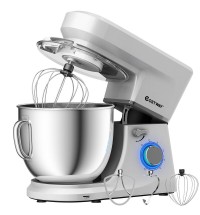 7.5 Qt Tilt-Head Stand Mixer with Dough Hook-Silver - Color: Silver