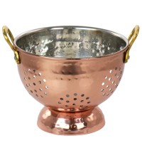 Gibson Home Rembrant 5.7 Inch Stainless Steel Mini Colander in Copper