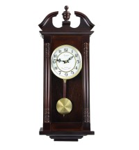 Bedford Clock Collection 27.5 Inch Cherry Oak Wall Clock