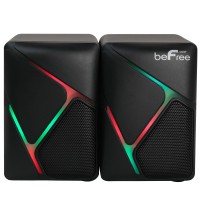 beFree Sound Dual Compact LED Gaming Speakers