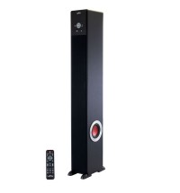 beFree Sound Bluetooth Powered 90 Watt Tower Speaker in Black with 5.1 Inch Subwoofer