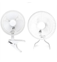 Optimus 6 in Convertible Personal Clip-on/Table Fan in White