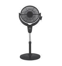 Optimus 14 Inch Louver Rotating Oscil Pedestal Air Circulator with Remote, LED and Timer