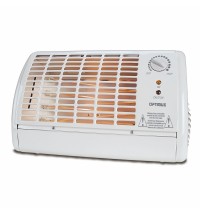 Optimus Portable Fan Forced Radiant Heater with Thermostat