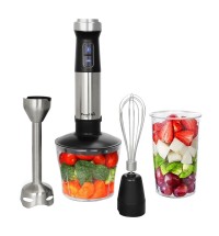 MegaChef 4 in 1 Multipurpose Immersion Hand Blender With Speed Control and Accessories