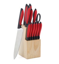 MegaChef 14 Piece Cutlery Set in Red