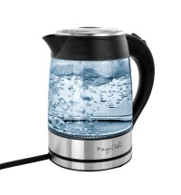 MegaChef 1.8Lt. Glass Body and Stainless Steel Electric Tea Kettle