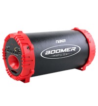 Naxa NAS-3084 BOOMER IMPULSE LED Bluetooth Boombox - Black/Red