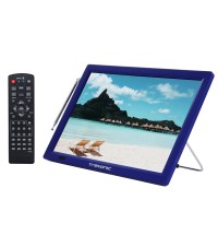 Trexonic Portable Rechargeable 14 Inch LED TV with HDMI, SD/MMC, USB, VGA, AV In/Out and Built-in Digital Tuner