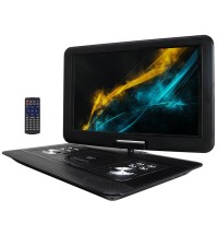 Trexonic 15.4 Inch Portable DVD Player with TFT-LCD Screen and USB/SD/AV Inputs