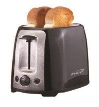Brentwood  2 Slice Cool Touch Toaster ; Black and Stainless Steel