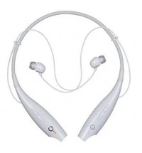 Color: White - Bluetooth Magnetic headphones with phone answer function