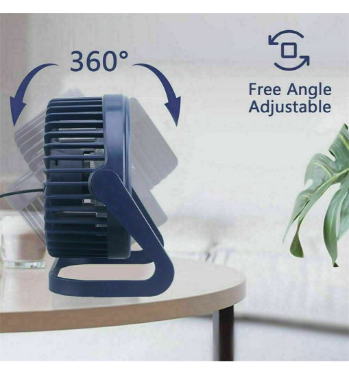 Portable Desktop Mini  Fan Usb Rechargeable Ultra-quiet Cooler Cooling Fan Household Electrical Appliances purple black