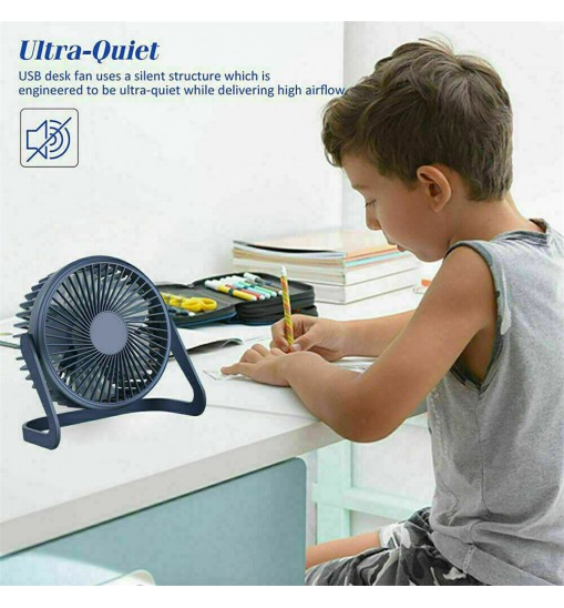 Portable Desktop Mini  Fan Usb Rechargeable Ultra-quiet Cooler Cooling Fan Household Electrical Appliances purple black