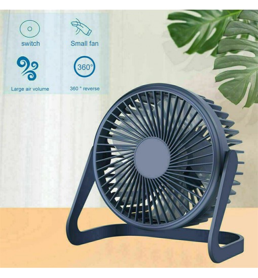 Portable Desktop Mini  Fan Usb Rechargeable Ultra-quiet Cooler Cooling Fan Household Electrical Appliances purple black