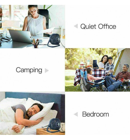 Portable Desktop Mini  Fan Usb Rechargeable Ultra-quiet Cooler Cooling Fan Household Electrical Appliances purple black
