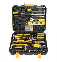 US 198pc Tool Set General Household Repair Hand Tool Kit with Toolbox Storage Case