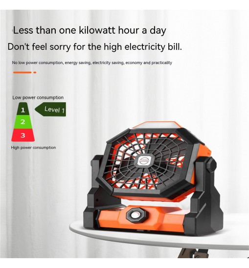 Portable Air Cooling Fan 270 Degree Adjustable Rechargeable Electric Fan Household Electrical Appliances Black Green