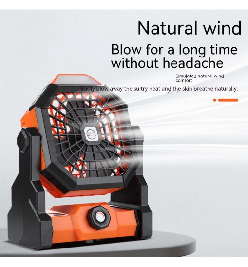 Portable Air Cooling Fan 270 Degree Adjustable Rechargeable Electric Fan Household Electrical Appliances Black Green