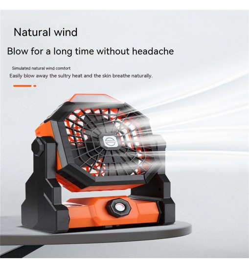 Portable Air Cooling Fan 270 Degree Adjustable Rechargeable Electric Fan Household Electrical Appliances Black Green